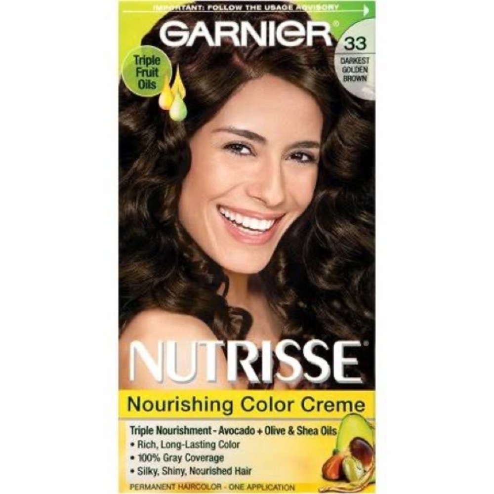 GARNIER💥NUTRISSE MAGNETIC BROWNS 33 DARKEST GOLDEN BROWN 💥